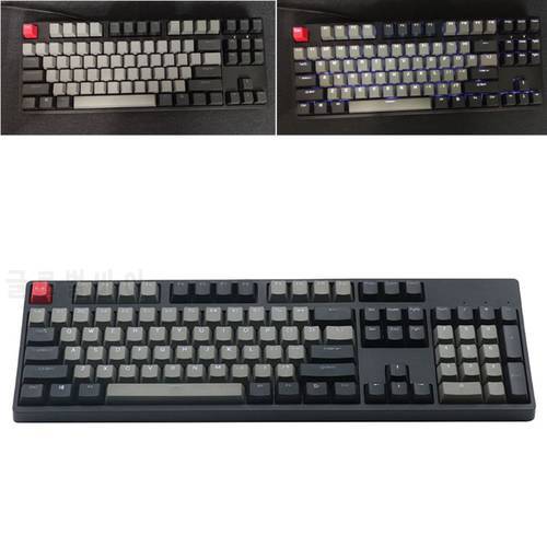 Allover Color Matching Keycap PBT Standard Double-shot Injection Process Keycaps 108Keys for Mechanical Keyboard