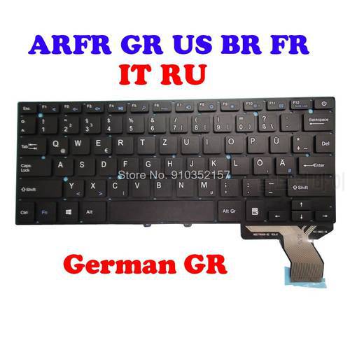 FR BR GR US Keyboard For Toposh MB27716014-BZ PRDE-K2819 French German French Arabic ARFR Brazil BR English US Italy IT Russian