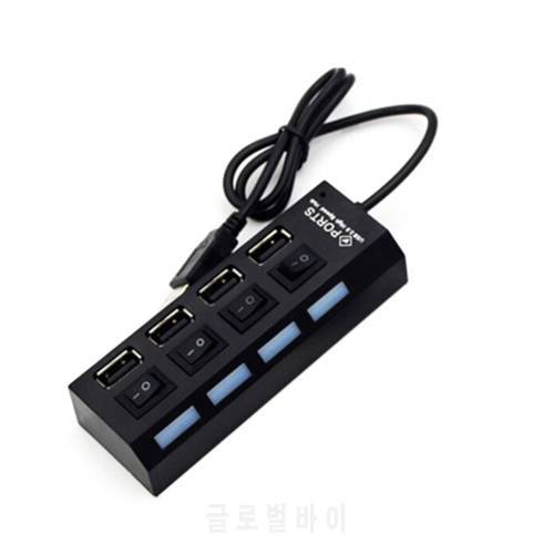 4 Ports/7 Ports LED USB 2.0 Adapter Hub Power on/off Switch For PC Laptop Switches Adapter Cable Splitter for PC Laptop
