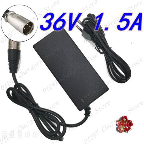 36V 1.5A 3-pin XLR lead-acid batteryE-bike Charger electric scooter e-bike wheelchair Charger