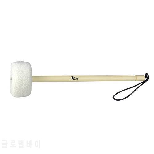 NEW 1PCS Wood Gong Mallet Hammer Mallets Percussion Wool Head 75mm*45mm Musical Instruments Accessories