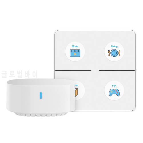 BroadLink Home Automation Controller Smart Remote Switch for 3-Way Light Control, works with Alexa, Google Home, IFTTT