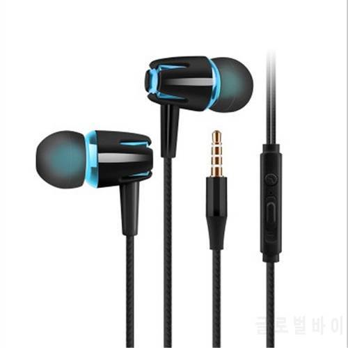 3.5mm Universal In-Ear Headphone Subwoofer Adjustable Volume Upgrade Version Music Earphone With Microphone Support Dropship