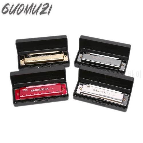 Hot Sale 10/16 Holes Harmonica Mouth Organ Puzzle Musical Instrument Beginner Teaching Playing Gift Copper Core Resin Harmonica