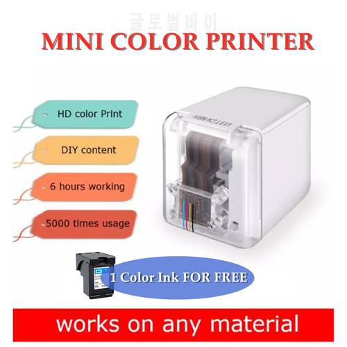 In STOCK Kongten Mbrush Printer Mobile Color Mini Handheld Printer Wifi Printer PrinCube Handheld Inkjet
