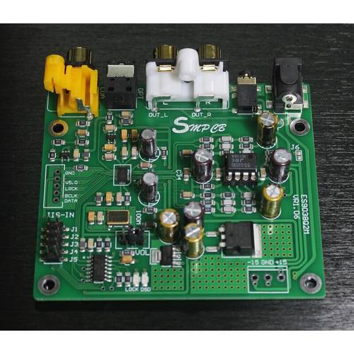 New ES9038 Q2M DAC DSD decoder board supports IIS DSD 384KHz coaxial fiber DOP