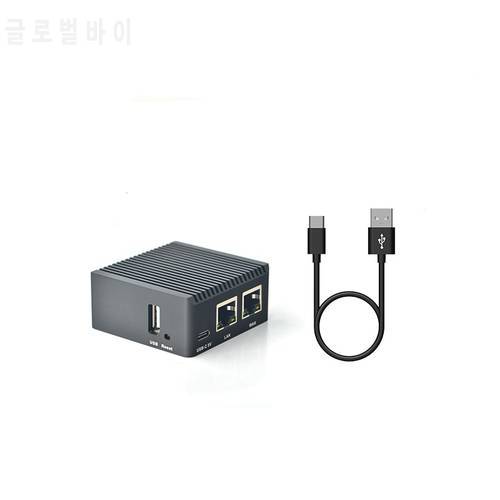 NanoPi R2S Mini Router, CNC Full Metal Shell RK3328 Dual Gigabit Ethernet Port OpenWrt5.4