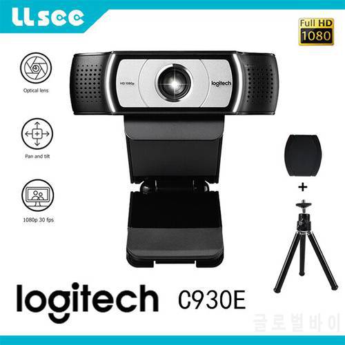 Logitech Original C930e HD 1080P webcam USB camera, 4x digital zoom upgrade