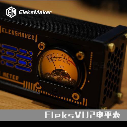 EleksVU2 level pickup meter pickup lamp RGB light level sound control tube amplifier VU meter head with backlight