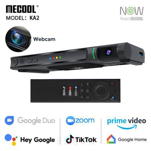 Mecool KA2 4K Android 10 TV Box With Camera 2GB 16GB Amlogic S905X4 HDMI 2.1 2.4G&5G Video Calling Speaker Device media player