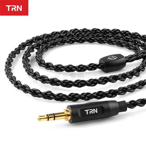 TRN A3 6 Core Earphones Cable High Purity Copper Cable With 3.5mm MMCX/2PinTRN V90 V30 V80 TRN MT1 VX PRO Kirin MT3 ST5 BAX