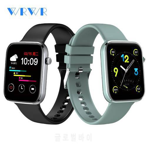 2022 WRWR 1.69 inch Smart Watch Men Full Touch Fitness Tracker IP67 waterproof Smartwatch For Android Apple Huawei Xiaomi Redmi