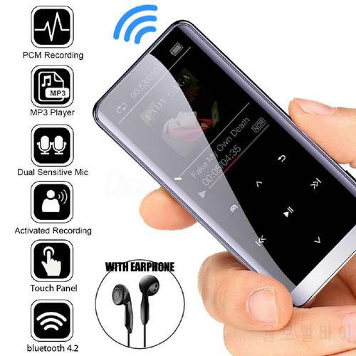 Bluetooth-compatible MP3 Player Touch Screen HIFI Sport Music Speakers Media FM Radio Recorder