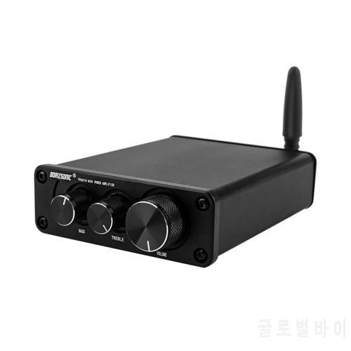 BRZHIFI HIFI TPA3116 Bluetooth 5.0 Sound Amplifier Stereo 50W*2 Power Amolifiers Amp With Treble Bass Control For Home Theater