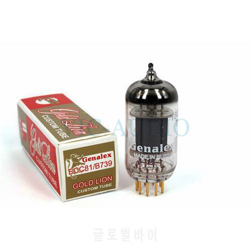 1Piece Russia New GOLD LION Genalex ECC81 Vacuum Tube Replace 12AT7 B739 Electron Tube Free Shipping