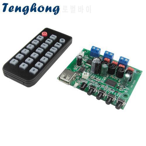 Tenghong TPA3130 Bluetooth Power Amplifier Board 15W*2 Desktop Mini Stereo U Disk Lossless Playback AUX For 3-5inch Speaker DIY