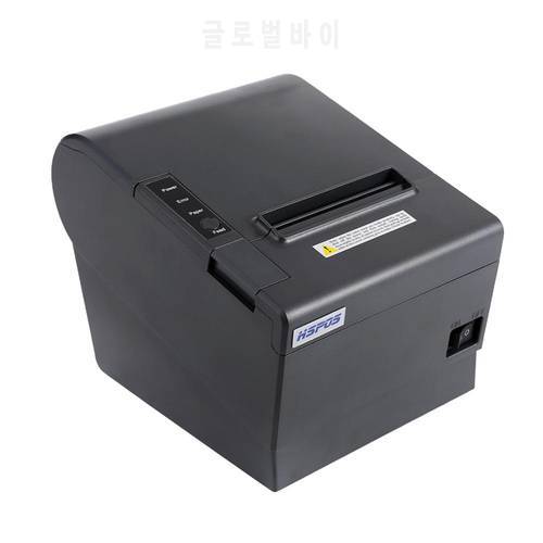 HSPOS 3 inch Thermal Receipt Printer USB+Serial+Lan Port Auto Cut Printing Machine Support Cash Drawer Driver HS-802USL