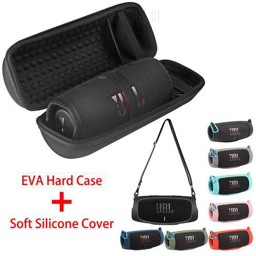 ZOPRORE Hard EVA Travel Bags Carry Storage Box + Soft Silicone Case For JBL Charge 5 Bluetooth Speaker for JBL Charge5 Case