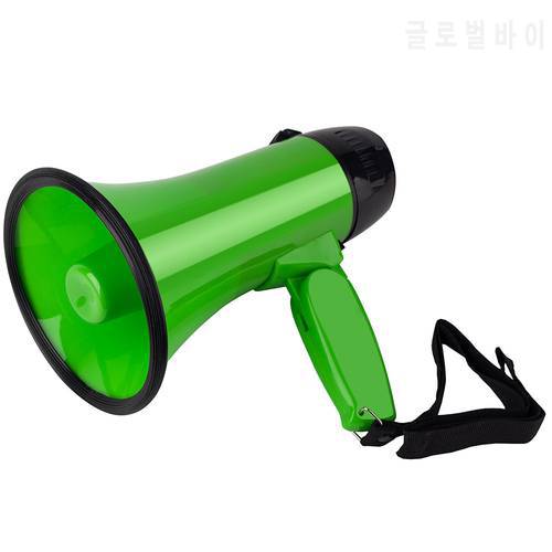 Portable Hand 25 Watt Bullhorn Megaphone with Siren Loud Speaker Recording Horn Tour Guide Speakers Microphone Loudspeaker