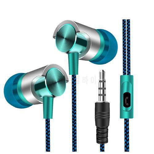 NEW Earphone Universal 3.5mm In-Ear Stereo Earbuds Built-in microphone High Quality Wired Earphones For Cell Phone In stock O10