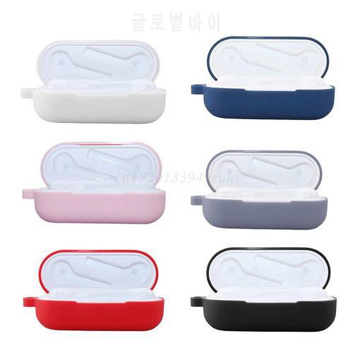 OOTDTY Silicone Anti-slip Protective Cover Earphone Case for Huawei FreeBuds Lite