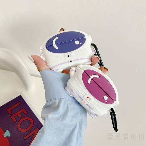 3D Cute Cartoon Astronaut Earphone Cases For Beats Studio Buds Protection Silicone Headset Cover For Beats Buds Case Funda Capa