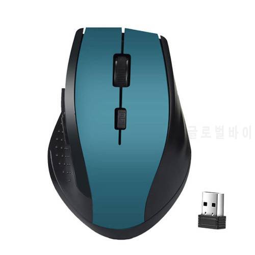 2.4GHz Wireless Optical Mouse For PC Gaming Laptops Game 6 Keys Wireless Mice with USB Receiver Shipping Computer Mouse