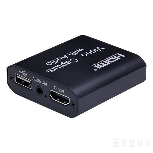 Kebidumei 4K USB 2.0 Loop Out Graphics Capture Card Video Recording Box HDMI-compatible Capture Card For PC Game Live Streaming