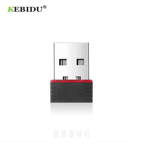 KEBIDU 150Mbps Mini USB Wireless Wifi Adapter Wi fi Network LAN Card 802.11b/g/n RTL8188 Adaptor Network Card for PC Desktop