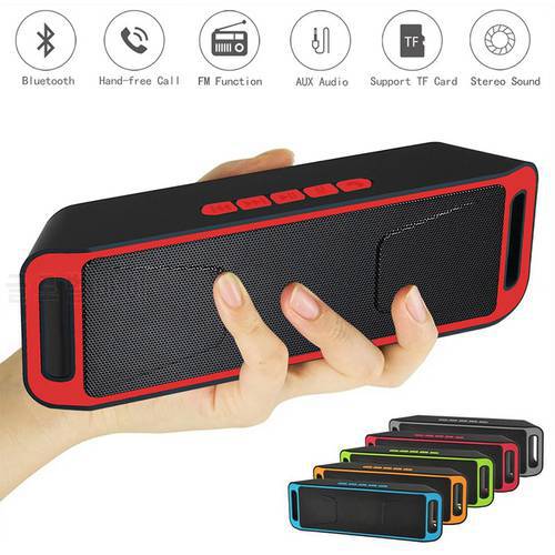 Outdoor Wireless Speakers For Computer Laptop Music Player Portable Subwoofer Bluetooth Speakers With TF Card USB AUX Support