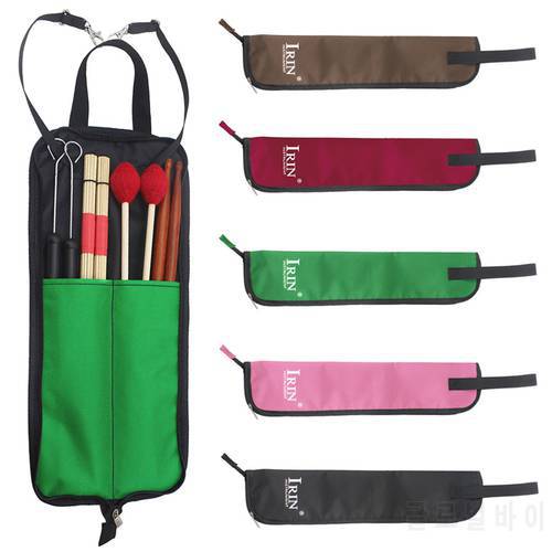 Jazz Drum Sticks Bag Drumstick Case Mallets Holder for Drummer Portable Instrument Accessory Water-resistant