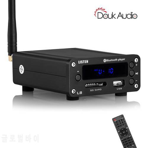 Douk Audio HiFi 160W Digital Amplifier Stereo Bluetooth 5.0 Receiver Desktop Headphone Amp USB Music Player FM Radio