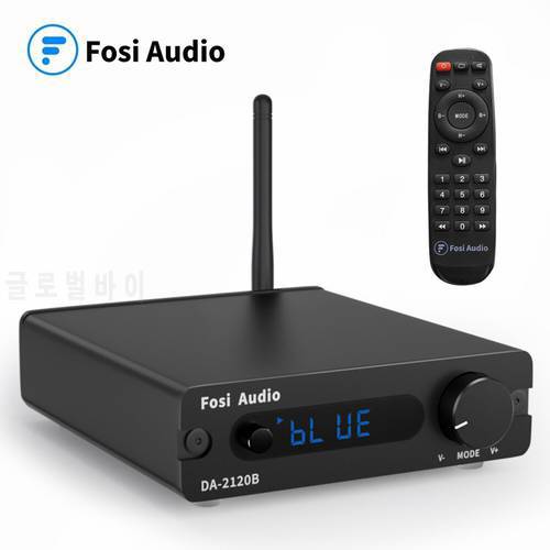 Fosi Audio DA2120B Bluetooth Amplifier TPA3116 Stereo Audio Class D Wireless Power Amp Hifi 100W Passive Speakers Remote Control