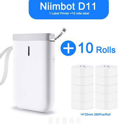 Special Price Niimbot D11 Bluetooth Label Printer with Thermal Sticker Paper Production Date Self Adhesive Name Tag