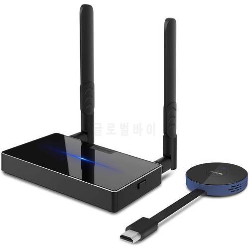 Wireless HDMI Video Transmitter and Receiver Kits 5G Wireless mini Projector 4K for Home Plug and Play for Streaming tv Stick pc