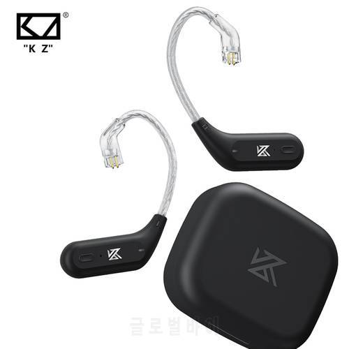 KZ AZ09 HD Bluetooth 5.2 Ear Hook Headset Cable HIFI Wireless Upgrade Cable With Charging Case KZ Z1 S2 ZSTX Z1 ZSX DQ6 ZS10 PRO