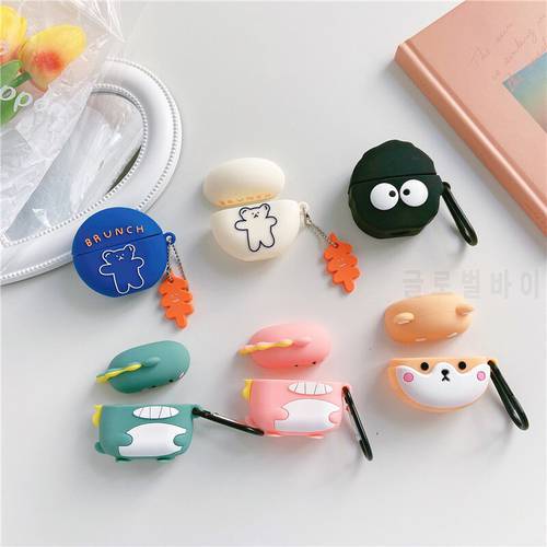 3D Soft Silicone Protection Case For Lenovo LP 40 Wireless Bluetooth Headset Cover for Lenovo LP40 Cute Cartoon Earphone cases