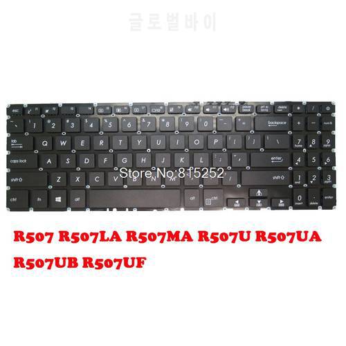 Laptop Keyboard For ASUS R507 R507LA R507MA R507U R507UA R507UB R507UF Without Frame Black United States US