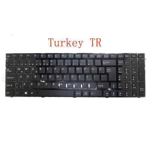 Laptop keyboard For PEAQ PNB G2017-I7A2 With Frame Black New Hungary HU/Swiss SW/Nordic NE/Turkish TR