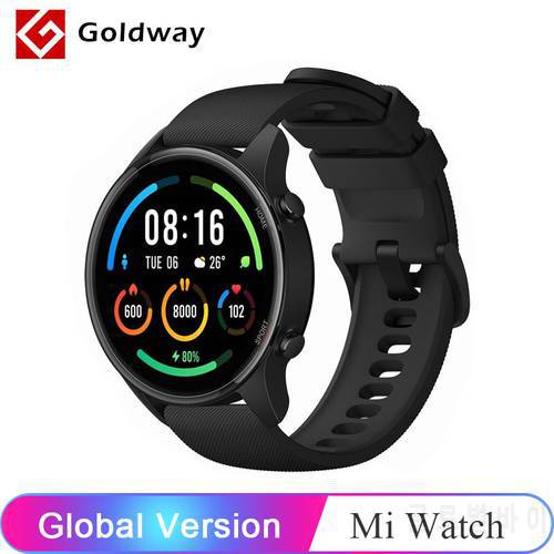 Global Version Xiaomi Mi Watch Blood Oxygen GPS Mi Smart Watch Bluetooth 5.0 Fitness Heart Rate Monitor 5ATM Waterproof