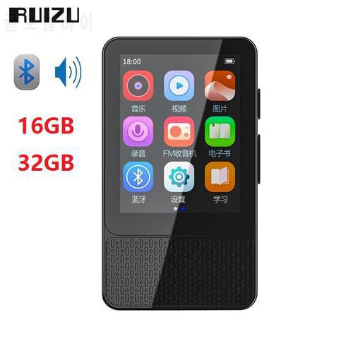 NEW RUIZU M18 Bluetooth 5.0 MP3 Player 2.4inch Touch Screen HiFi Music Player with FM Radio,Recording,E-Book,Video,Pedometer