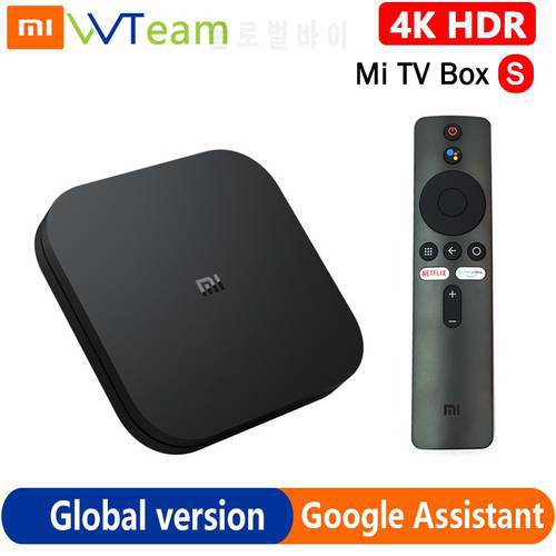 Xiaomi Mi Box S 4K HDR Android TV Box Ultra HD 2G 8G WIFI Google Assistant BT Remote Streaming Media Player
