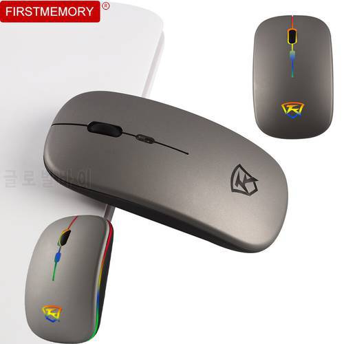 USB Wireless Mouse RGB Rechargeable Mouse Office Ergonomic Gaming Mice 1600DPI Optical LED Backlit PC Silent Mause For Laptop