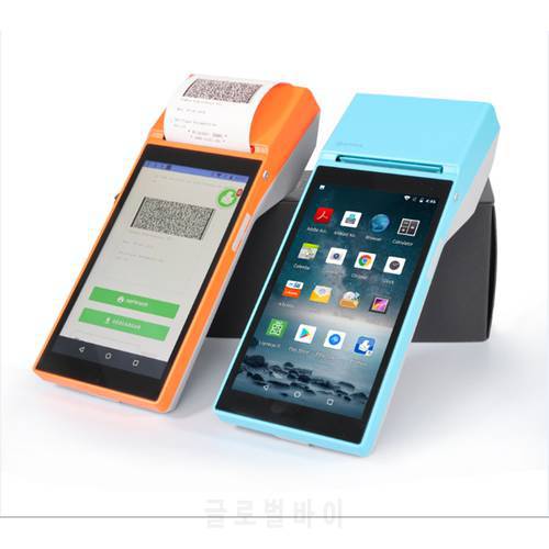 Handheld POS Smart Mobile PDA Handheld Terminal Wireless WiFi Bluetooth Printing POS Cashier All-in-one Machine Scanner 1D 2D