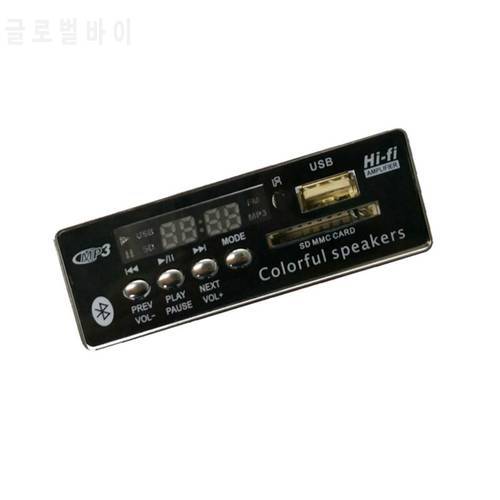 New Car USB Bluetooth Hands-free MP3 Player Integrated MP3 Decoder Board Module with Remote Control USB FM Aux Radio for Car