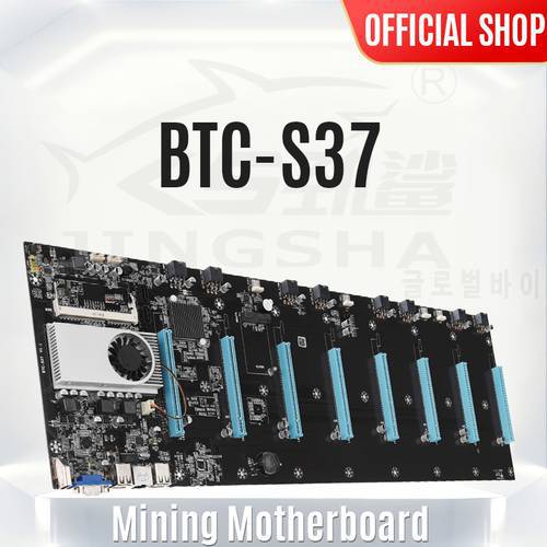 Riserless mining rig Motherboard 8 gpu miner mainboard Etherum motherboard Slot Space 6.5cm For Rtx3000 series video card
