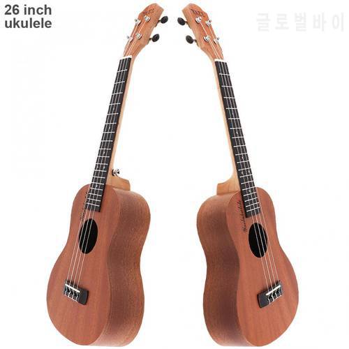 Sale 26 Inch 18 Fret Tenor Ukulele Acoustic Guitar Sapele Wood Ukelele Hawaii 4 String Guitar