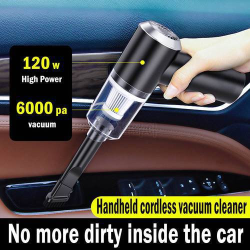 Handheld Cordless Air Duster Wireless Car vacuum cleaner PortableHigh Powerful Cyclone auto vacume cleaner for Car Home Pet Hair
