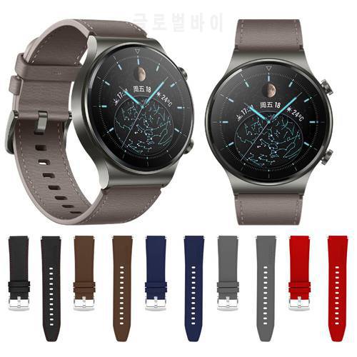 Leather Watch Strap for Huawei Watch GT 2 Pro Bands Fashion Wrist Straps Bracelet for gt 2 pro 46mm Watch Accessories