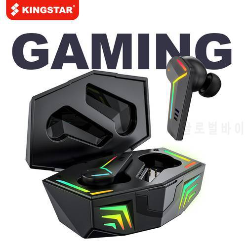 KINGSTAR Gaming Headsets Wireless Earphone 50ms Low Latency TWS Headphone Sports Waterproof Noise Cancelling Earbuds for Gamer